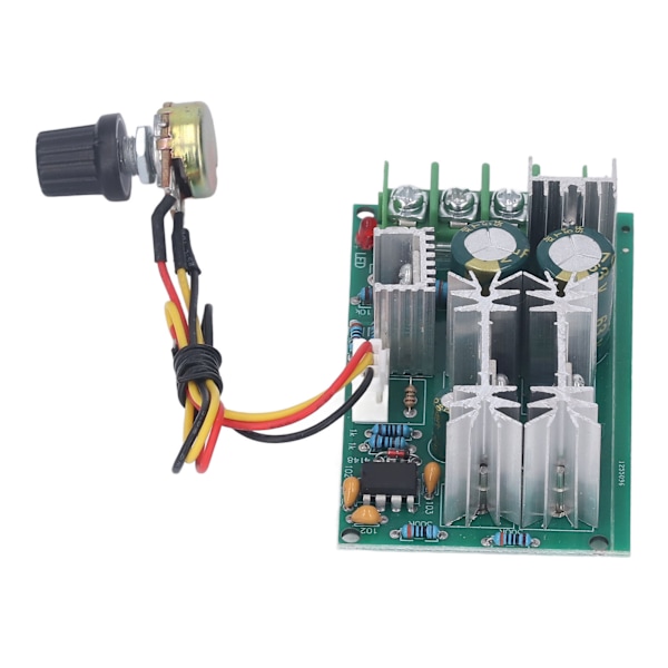 DC Motor Hastighetskontroller 20A Strømregulator 12V 24V 36V 48V Høy Effekt PWM Drivmodul