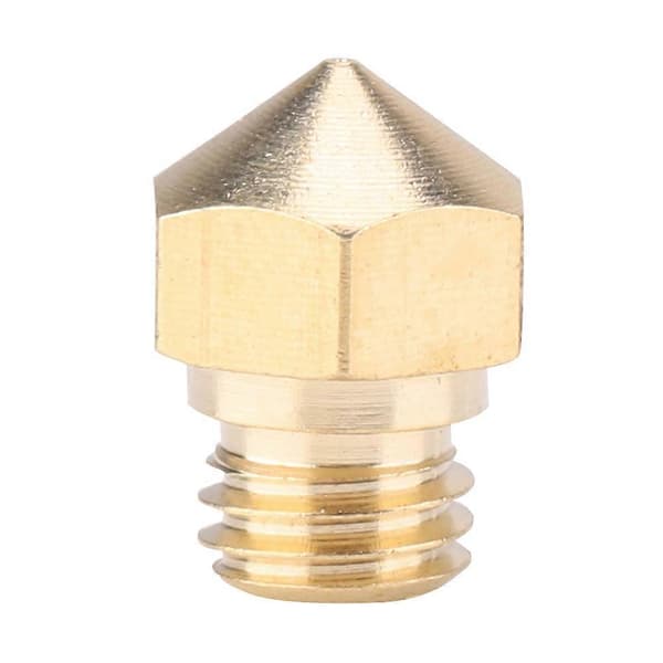 【BQ】10 STK 3D-printertilbehør MK10 Messingekstruderingshoveddyse 0,2/1,75 mm