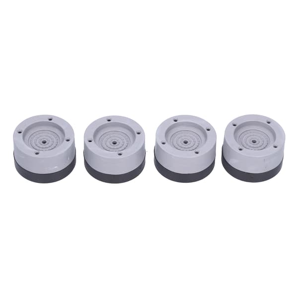 4 stk. Anti-vibrations gummifødder Universal vaskemaskine støtte Reducerer støj 4 cm grå