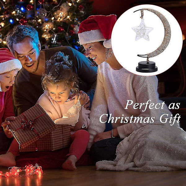 Dekorativ bordslampa, Moon Night Lamp Winding Bomullstråd Led Light Lamp style 1