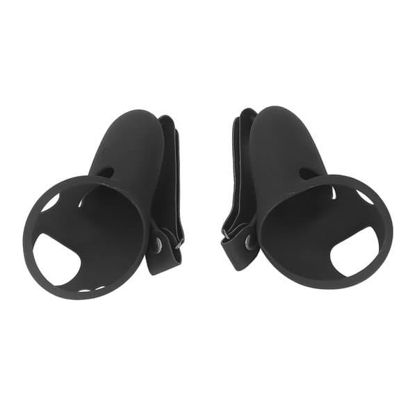 2 stk. Touch Controller Grip Cover Silikone Grip Cover Beskytter med Knuckle Stropper til Meta Quest Pro Sort