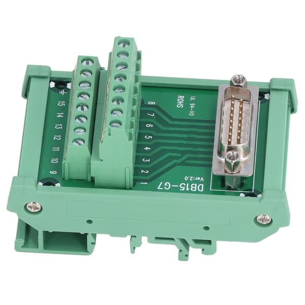 Terminalblokk Hann Header Grensesnitt Koblingsboks Modul DC 60V DB15‑G7