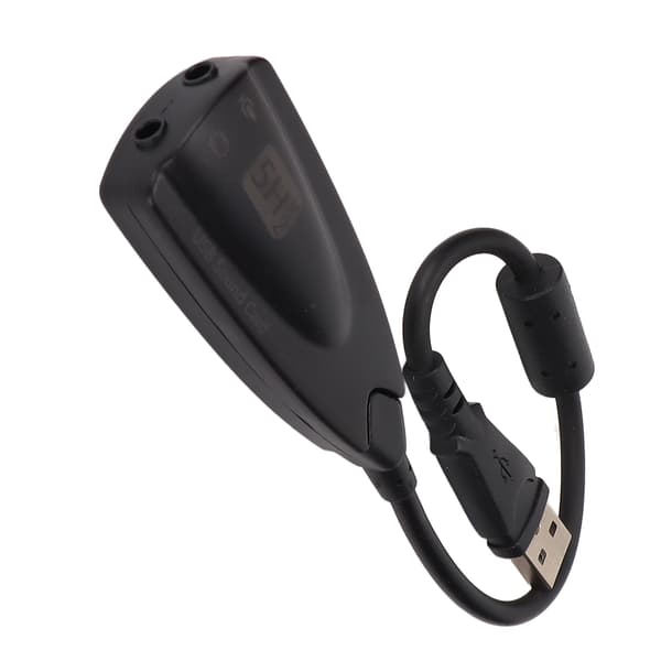 Lydskort Virtuelt 7.1 Plus Plug and Play USB Stereo Lydskort Hovedtelefonadapter til Desktop Bærbar