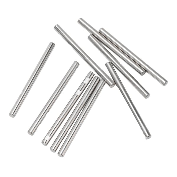 10 st 4 mm Diameter Rostfria Borstlösa Motoraxlar för RC Bilar Flygplan Båtar Silver