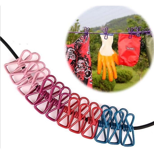 Klädstreck för utomhusbruk 8pcs