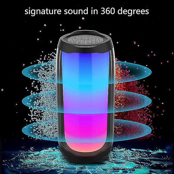Music Pulsation 4 värikäs valotehoste Bluetooth kaiutin Langaton ulkokäyttöön kannettava vedenpitävä äänibasso