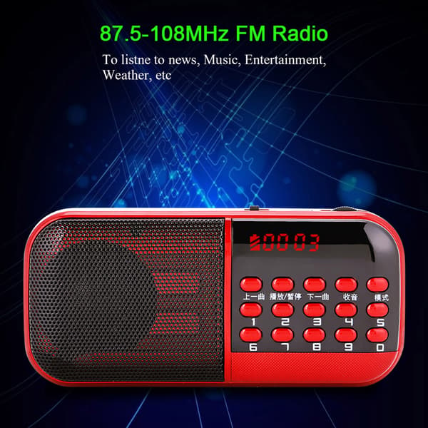 Miniftalare med støyreduserende digital FM-radio
