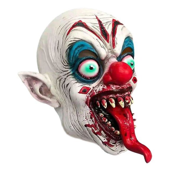 Skräck Latex Mask Skrämmande Djävulen För Halloween Teaterföreställningar