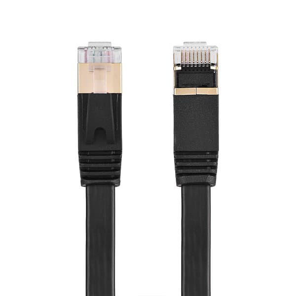 Flad Ethernet-kabel 5m - CAT7 RJ45 600MHz afskærmet LAN-netværkskabel