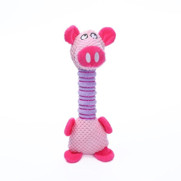 Pipande djur Husdjursleksak Hundtryck Sjung Pipertuggleksak Mjuk bettsäker stoppning Plysch Interactives Toy Ny C