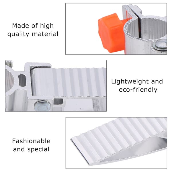 Aluminiumslegering 360 Graders Rotation Foldepedal til Fiskestol Orange