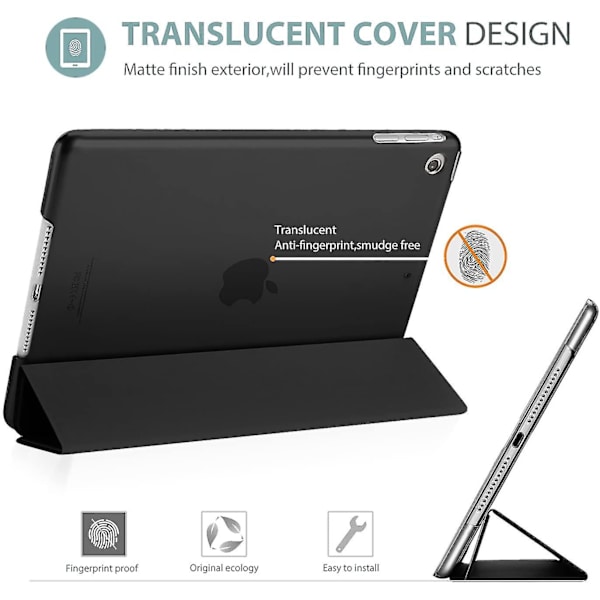 Procase Smartfodral för iPad Air 4:e generationen, Ultratunt Lätt Stativfodral, Automatisk Sömn/Vakna, Kompatibel med Apple iPad Air