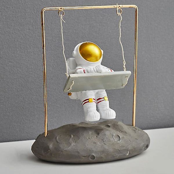 Stimulering Astronaut Ormament Med Gunga Slitstark Långvarig Avtagbar Unik Modedräkt För Reflection