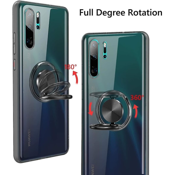 Silikon genomskinligt cover med för Huawei P30 Pro Black