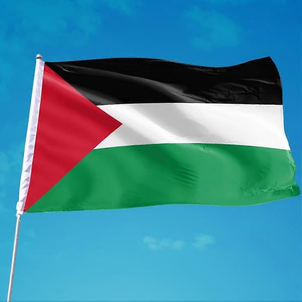 1-5 kpl Palestiinan brodeerattu lippu polyesterikangasta 90*150cm 4 pcs