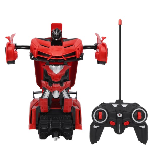 1:18 Fjärrstyrd Bil Deformationsrobot Leksak för Barn Röd
