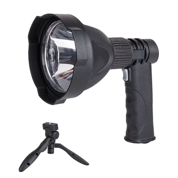 Led handhållen spotlight USB uppladdningsbar camping jakt ficklampa ficklampa