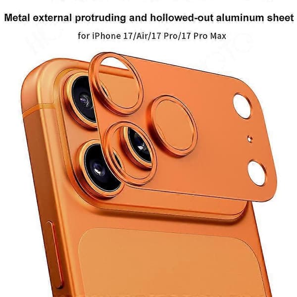 XDCASE Kameraskydd i titanlegering med ihålig design för iPhone Air Black