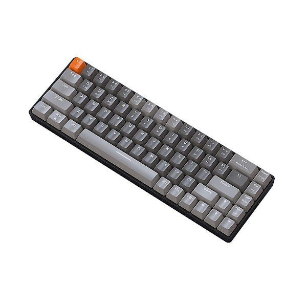 K68 Gaming Mekaniskt Tangentbord 2,4g Trådlöst Bluetooth Dual-mode Mekaniskt Tangentbord Hot-swappable Dark Grey