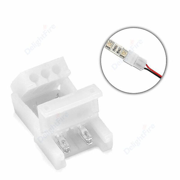 Led Strip Connector 2/3/4 Pin 8/10mm Justerbar vinkelkontakt för 3528/5050 Smd Rgb Led Strip Lights 90 Degree Corner Yellow 100 pcs