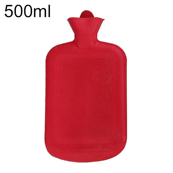 500/1000/1750/2000 ml bærbar gummi vinter varmtvannsflaskepose Håndvarmer 1000ML