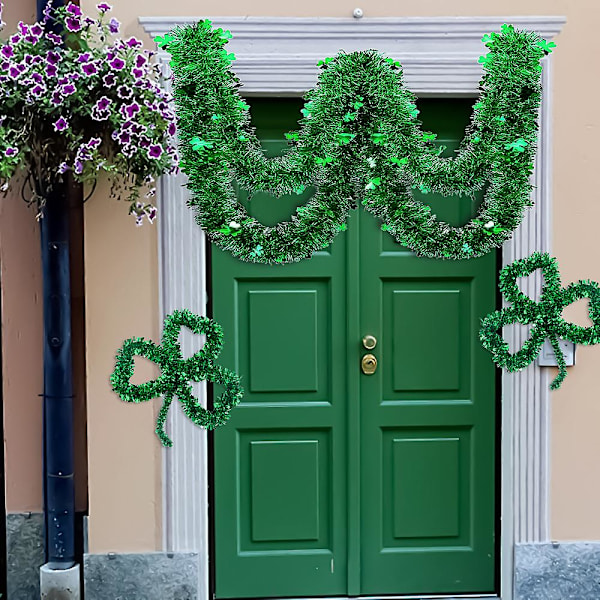 Clover Pendant St. Patrick's Day Green Color Strip Holiday Party Home Tunnelma järjestely Color bar