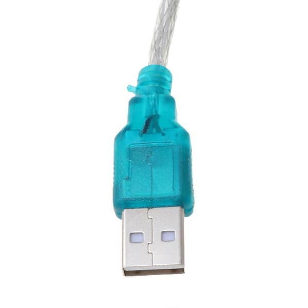 Sort USB til RS232 RS-232 (db9) seriel kabel standard adapterkonverter til PC