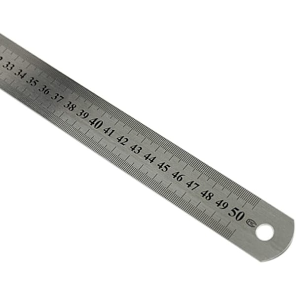 Rustfri stållineal Rustfrit metal Lameldiameter Mål (50cm*29mm)