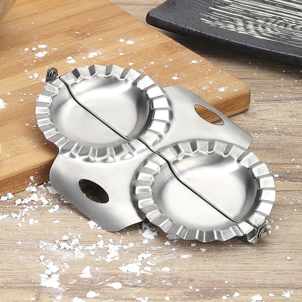 Dumplingklemme i rustfritt stål, dobbelthodet manuell dumplingform, dumplingmaskin