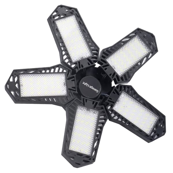 LED Garagelys 20W 1500LM E27 Foldbart Loftlys 5 Blade Værksted Lagerlys 85-265V