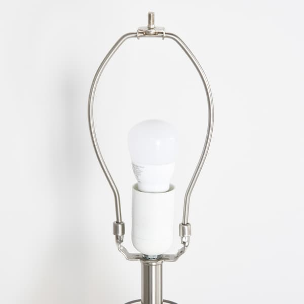 Bordlampe Sæt Med 2 Sengelamper Med E27-Fatning, 40W, Glas, Linned, Stål, Rav, Ø30 X 56H Cm 5500