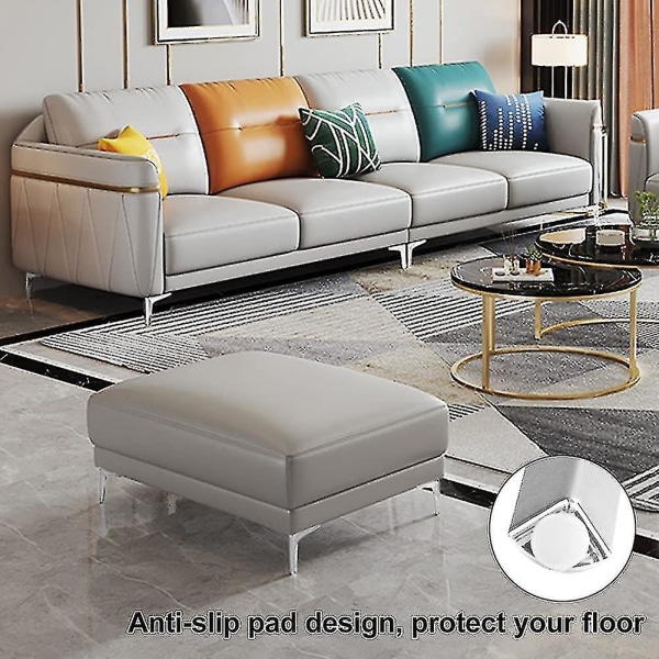 6 tums möbler Ben Modern stil möbler fötter metall polerad krom soffa