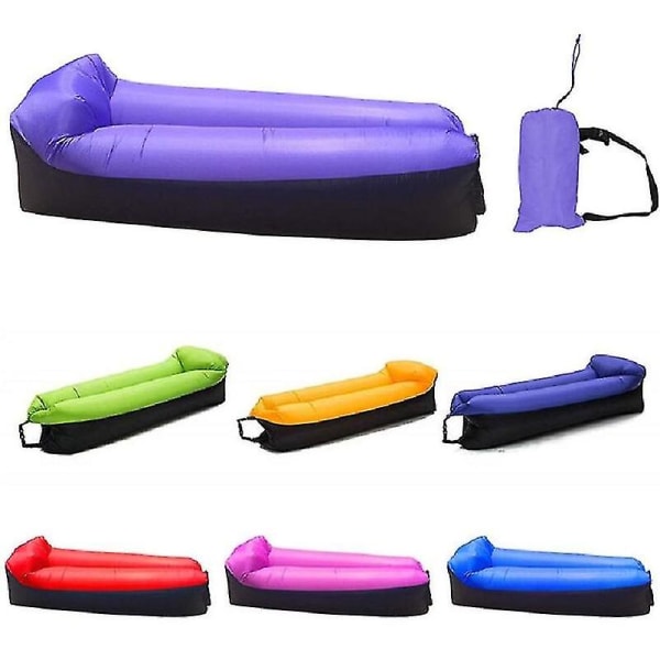 Voksen strand loungestol Hurtig sammenfoldelig campingsovepose Vandtæt oppustelig sofataske Lazy Camping soveposer Air Bed