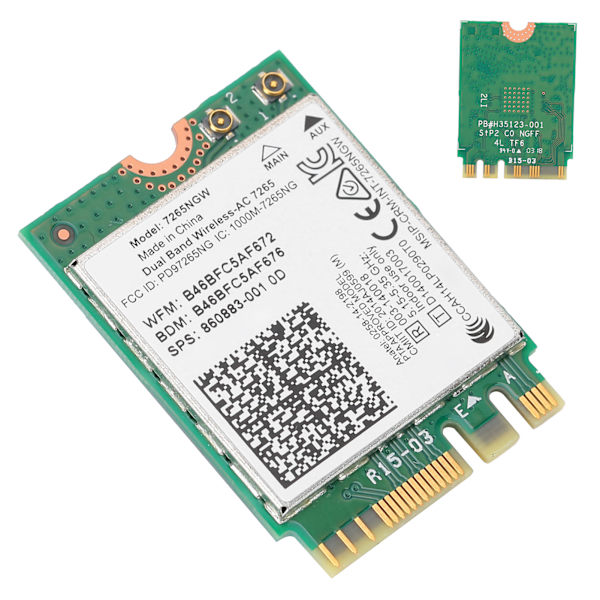 Trådløst netværkskort 7265NGW 7265AC Dual Band M.2 Interface Bluetooth 4.0 Computerudstyr