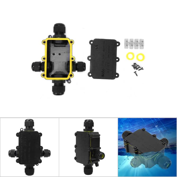 IP68 Plast Samledåse 5m Undervandsforbindelse Ledningsboks T100 450VAC 24A UL94V‑2