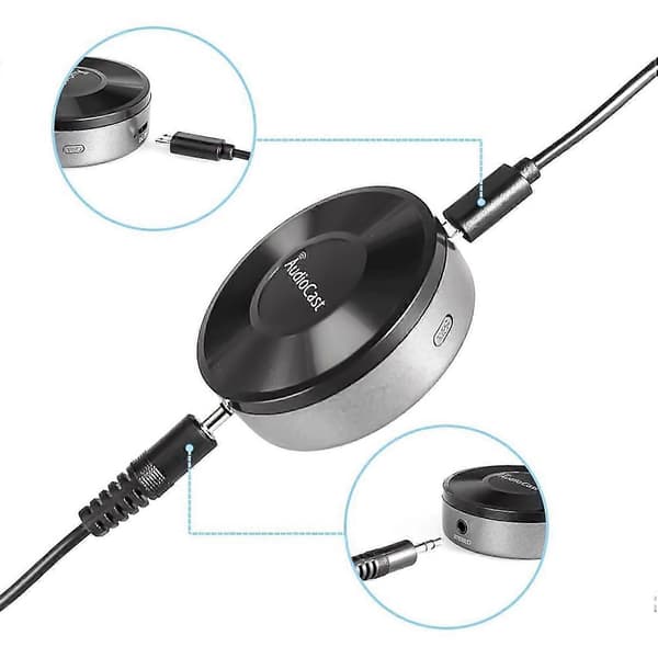Trådløs Wifi Audio Streamer Mottaker Musikkhøyttaler for Flere Rom