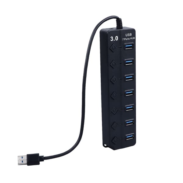 USB C Hub Uafhængig Kontakt Kompakt 7 Port USB Data Hub Splitter til Bærbar PC Mobile Enheder