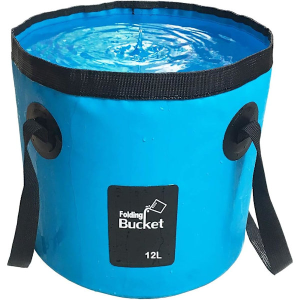Hopfällbar hink, 12L multifunktionell bärbar hopfällbar fiskehink