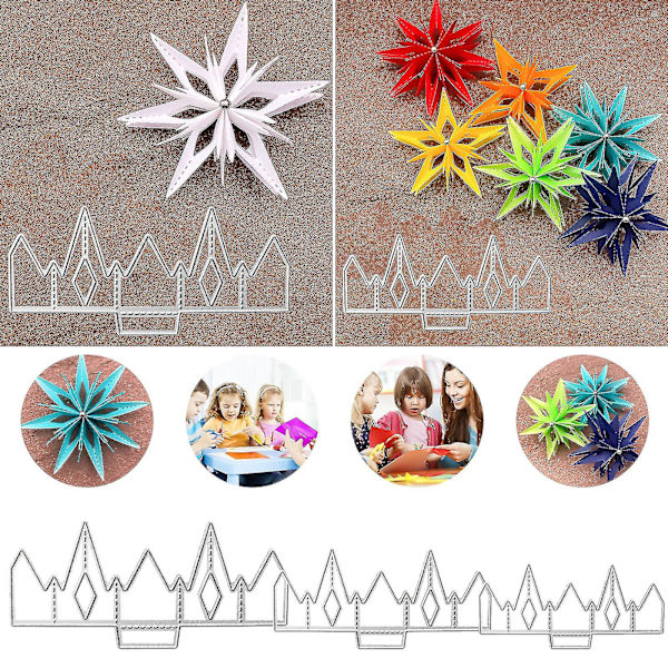Metal Cutting Template Star Folding Template Scrapbook Mold Embossing Template