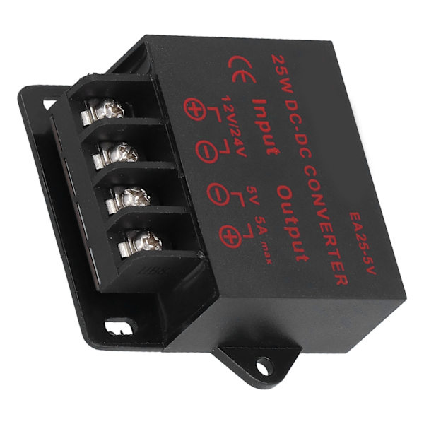 Spenning Konverter DC 12V 24V til 5V 5A Strømforsyning Reduser Regulator Transformator Modul