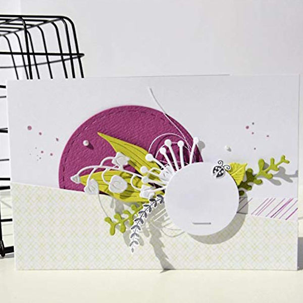 Löv Blomma Metall Skärform Stencil Scrapbooking Gör det själv Album Stämpel Papper Kort Form Dekoration