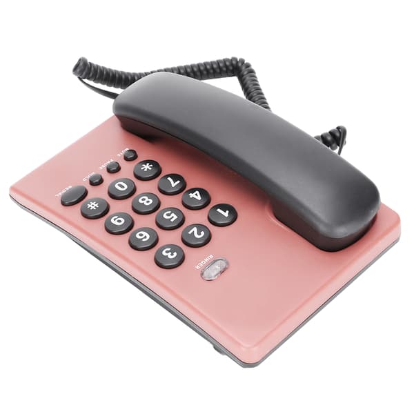 Multifunktionel fastnettelefon til hjem og kontor - KXT504 (rosa)