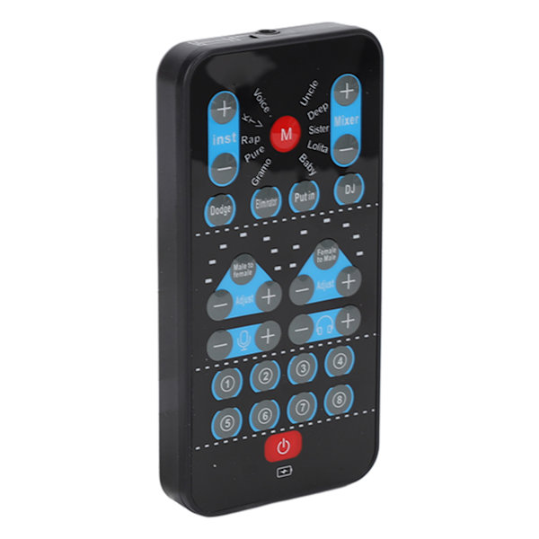 Mini Stemmeskifter 8 Lydeffekter Multi Sprog Support Håndholdt Lydkort til Mobiltelefon Computer
