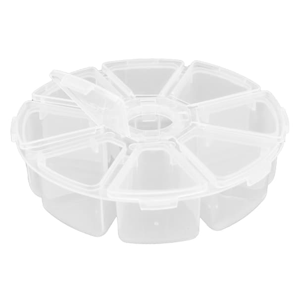 Smykkeskrin Plastmateriale Transparent MultiGrid Opbevaringsboks til Håndlavede Løse Perler
