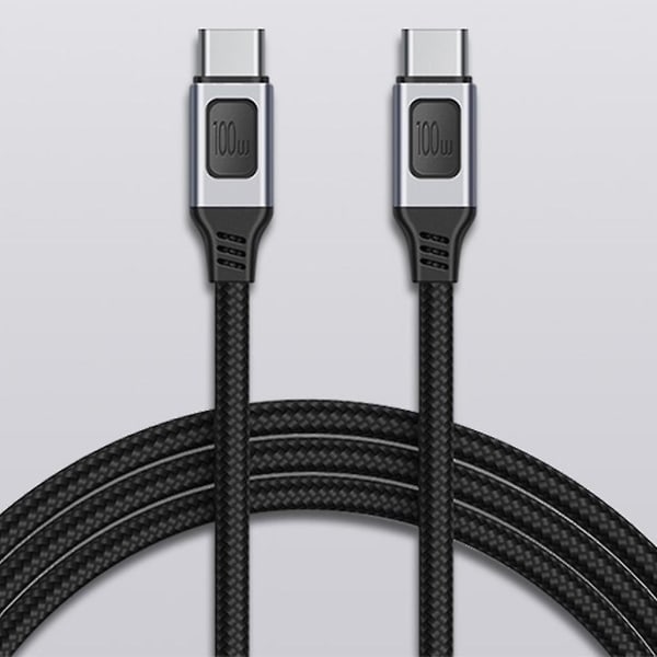 100w USB C till USB C-kabel Laddningskabel för Macbook Pro Dell Xps 15/13 100cm 100cm