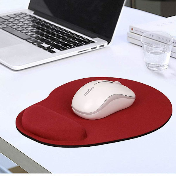 Mouse Mat With Wrist Rest Ergonomic Mouse Pad With Wrist Support Red