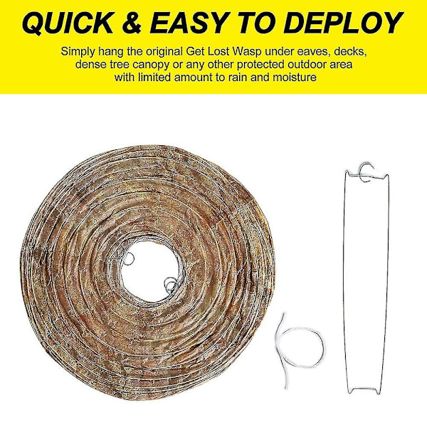 4 stycken Hornet's Nest Baiting Hanging Insect Repeller Giftfri pappersavskräckande bi