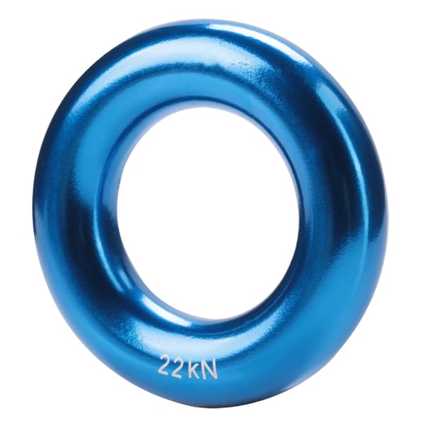 Blå Rappellring i Aluminiumlegering Klatring Perfekt Spenning O-ring