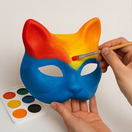 [BQ]DIY katte-maskesæt, 6 dele med tilbehør 457