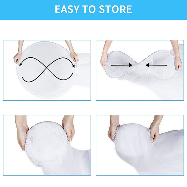 Piger Seng Canopy Myggenet White Dome Mesh Canopy Myggenet